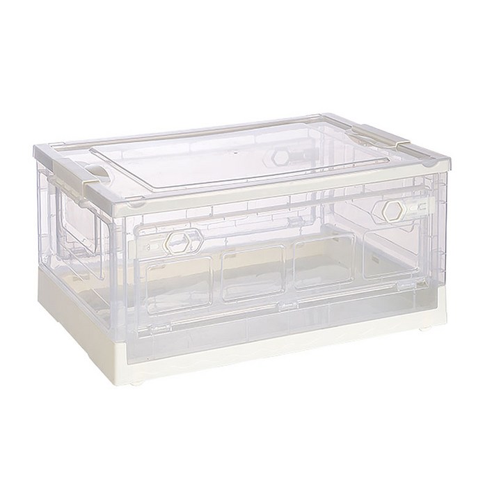 소하임 오픈형 접이식 리빙박스 투명