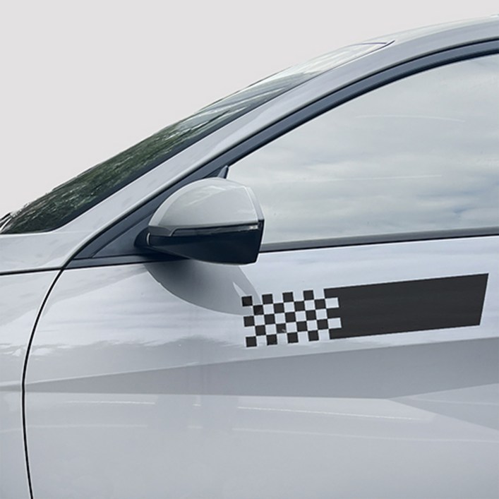 마이웨이카 자동차 흠집 스티커 차량용 스크래치 기스 커버 가림 (2입), 검정색, 2개 - 쇼핑앤샵