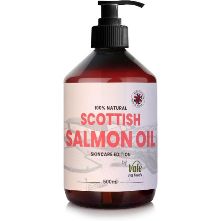 베일 펫 푸드 연피쉬오일 강아지용 영국 오메가3 6 9 강아지 사료 토퍼 스킨 털 등 자연산 피쉬 오일 새끼용 500ml