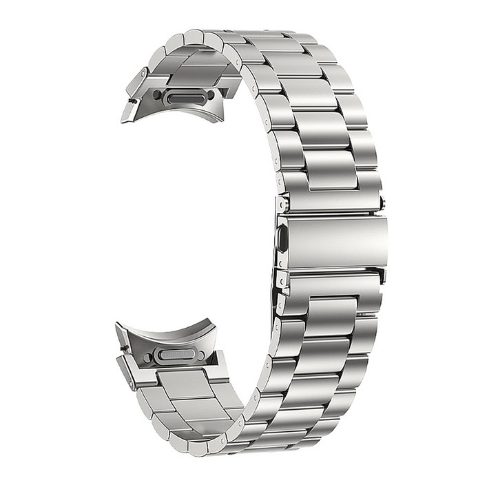 더조은셀러 갤럭시워치 공용 호환 버튼 원터치 날개형 메탈 체인 시계줄 스트랩