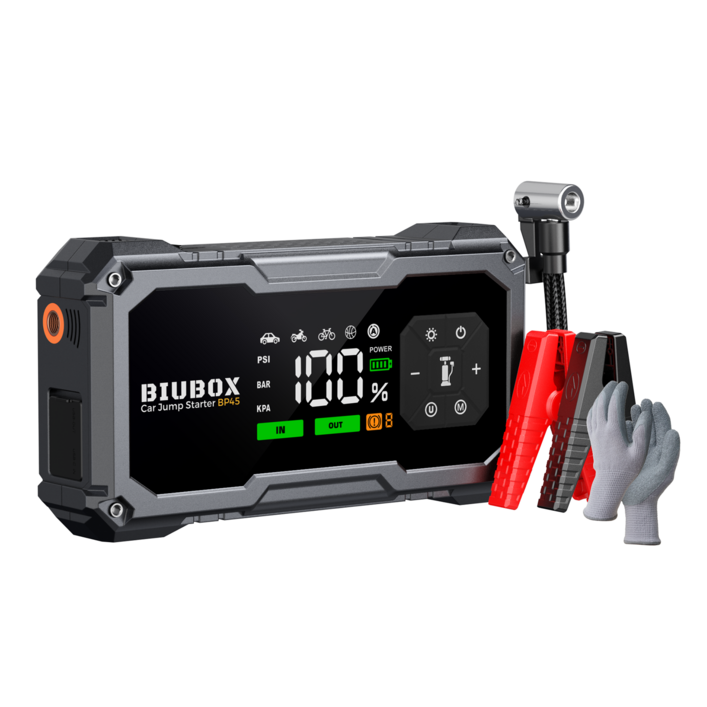 비우박스 자동차 점프스타터타이어 공기주입기보조배터리지원 오토바이 가능 12V 가솔린 7L디젤 4L 2500A 대용량 올인원 모든 차종 호환