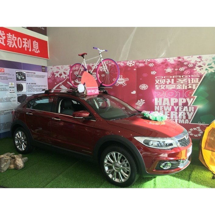 캐리어 자전거 포드 차량용 지붕형거치대 루프랙 견인바이크 자전거거치대, 특허용 자전거 거치대 단일대