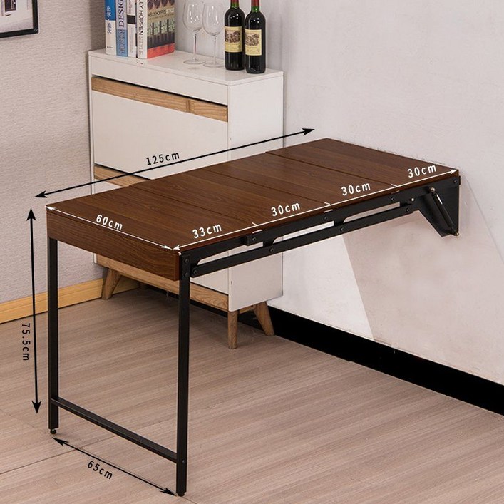 접이식 테이블 폴딩 벽걸이 식탁 캐비닛 벽고정 벽부착 원룸 활용 트랜스포머 책상 확장형 테이블 벽걸이형 미니멀리즘 벽