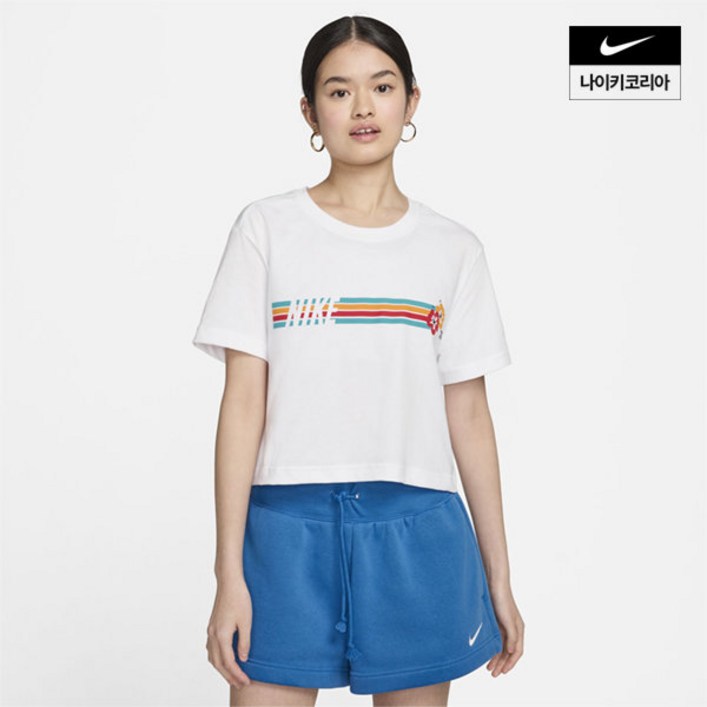 나이키 NIKE NSW 여성 크롭 티셔츠 HF4616-100 241753