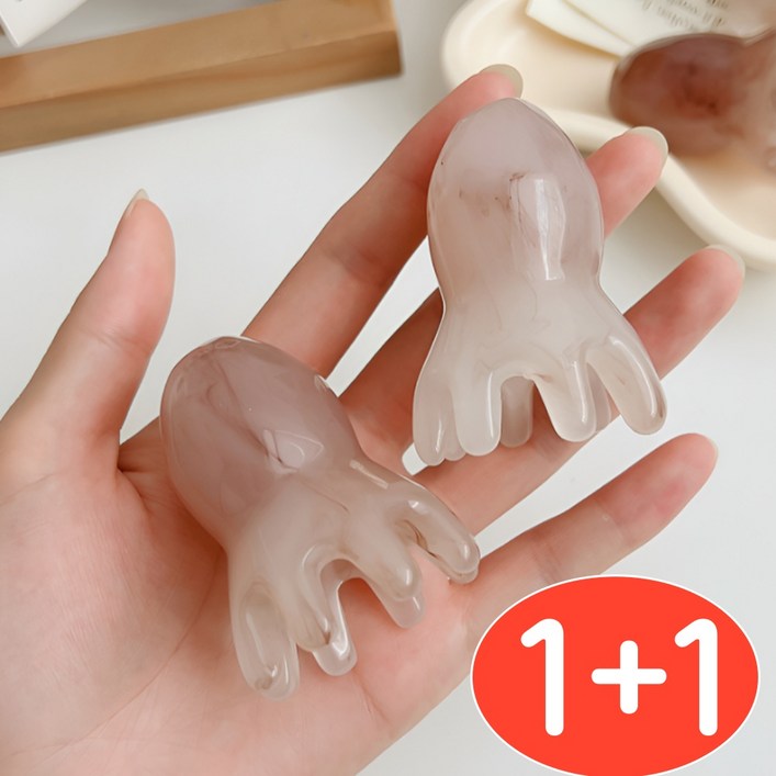11 GF 만능 두피 마사지 문어 괄사 경락 지압