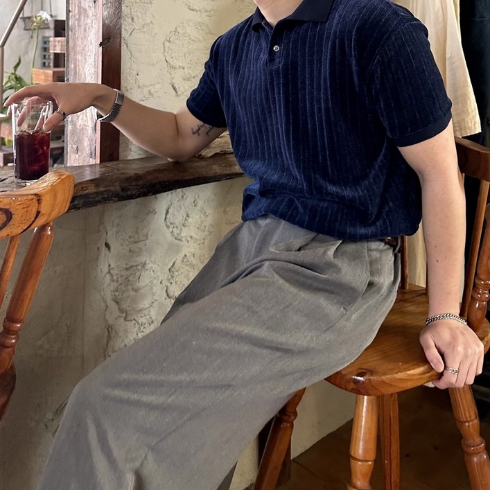 골지 벨로아 카라 반팔2 color