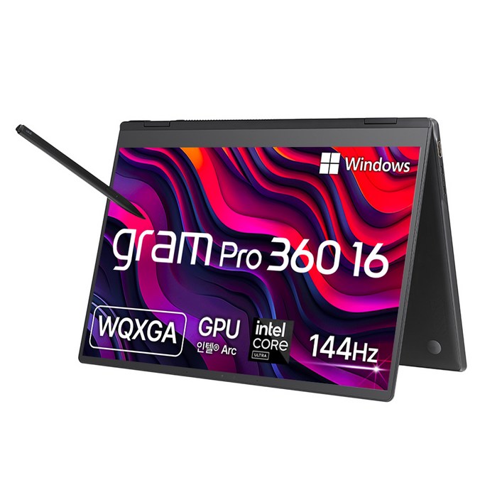 LG전자 2025 그램 Pro 360 AI 16 WQXGA 코어Ultra7 애로우레이크 방문설치