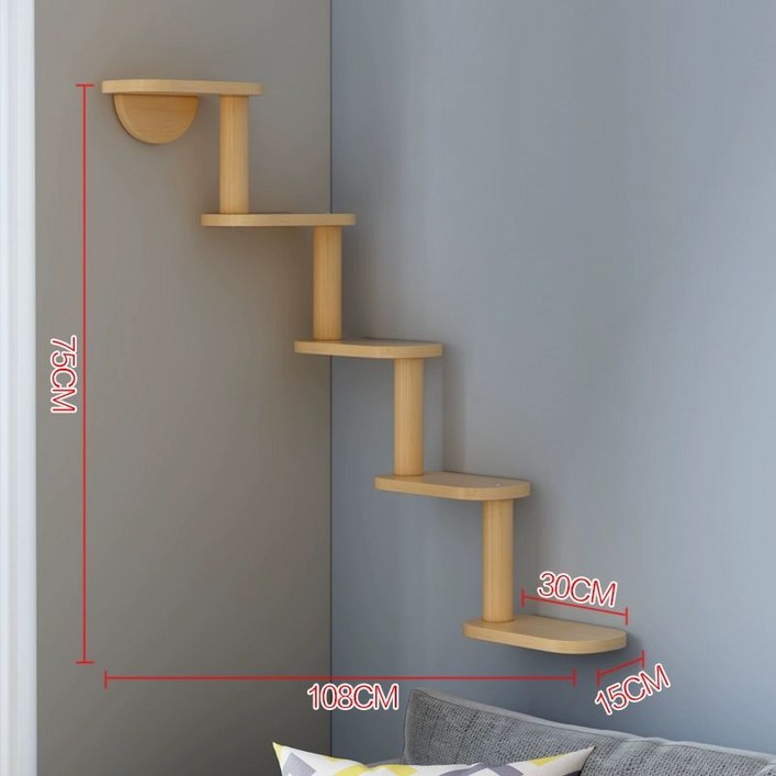 캣타워 구름다리 공중 고양이구름다리 선반 하우스 발판