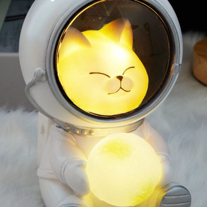 우주캣 고양이 무드등 캐릭터조명 취침등