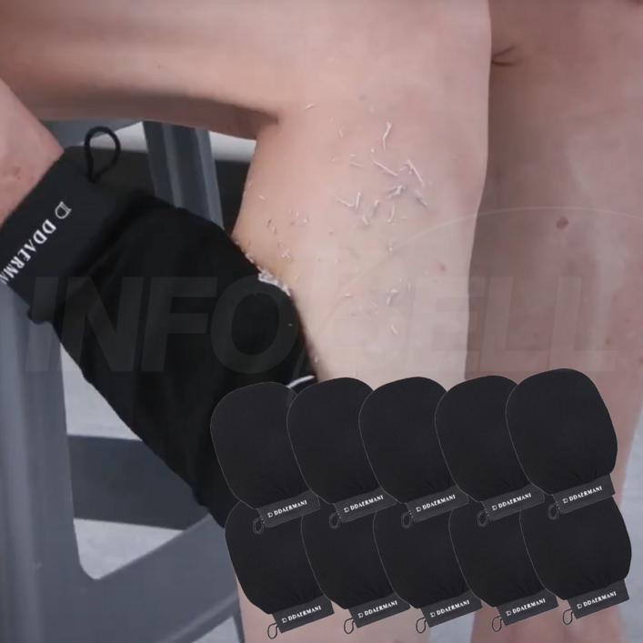 인포벨 홈쇼핑저자극 명품 때밀이 때르마니 때장갑 부모님 어르신 목욕 각질 등 전신 샤워 때타올, 검정색, 10개