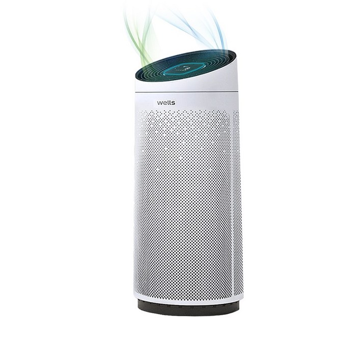 초미세 공기청정기에너지효율1등급웰스 17도 경사 순환청정 AN734CWA 34평형 스탠드형 토네이도