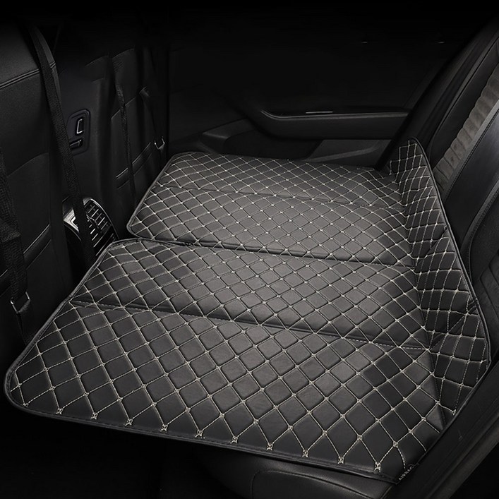 프리미엄 퀼팅 접이식 뒷좌석 차박 매트 SUV 침대 평탄화