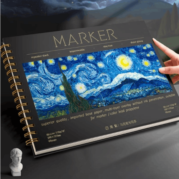 마카용 드로잉북, 60매, 8절