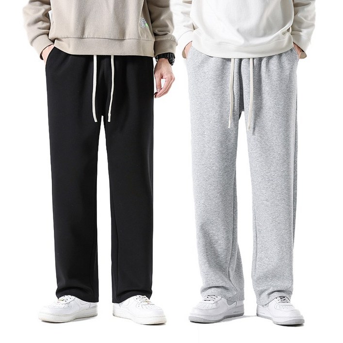 남자 트레이닝바지 2장 고급 컴포트 춘추 츄리닝바지 긴바지 일자바지 남여공용 tanlz-608