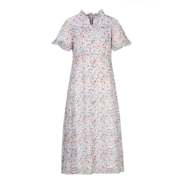 베스띠벨리 프릴장식 플라워 롱 원피스  BGOAG2560