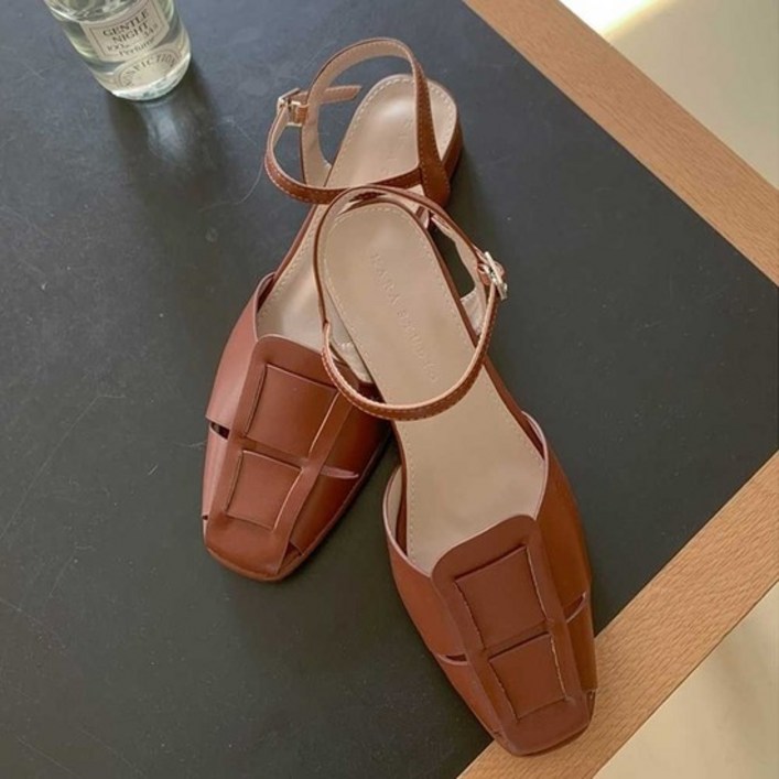 20대 숙녀화 슬링백 통굽 샌들 여자 정장 신발 구두 여성슬링백 슬링백샌들 여자구두 통굽슬링백