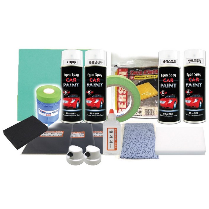 이젠카페인트 자동차 셀프 도색 도장 DIY세트 긁힘수리 특수노즐 장인지로 헤드라이트복원, 1개