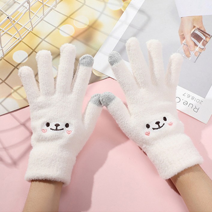 로랜텍 털뭉 귀욤 스마트폰 터치장갑