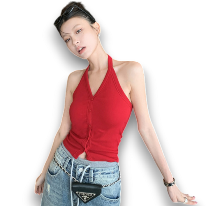 아비토브랜드 여성 골지 브라탑 캡내장 홀터나시 레이어드 이너 4계절