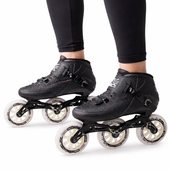 인라인 스케이트 스피드 스케이팅 롤러 3륜 4륜, 1개, 3륜