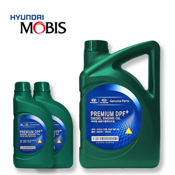 i40 VF 12년형 1.7 디젤 순정 엔진오일 0520000630 6L, 기본, 1개