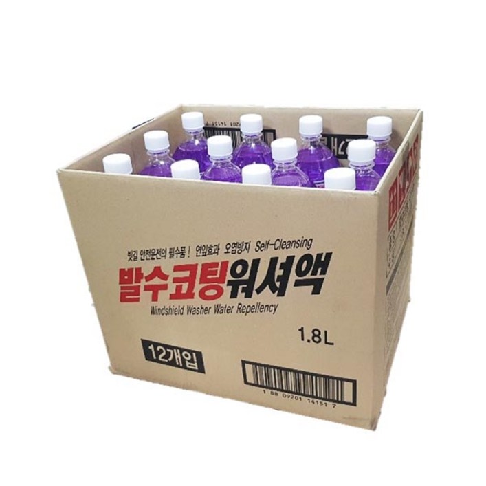 에이스 발수코팅 워셔액 1.8Lx12개 1박스 KS