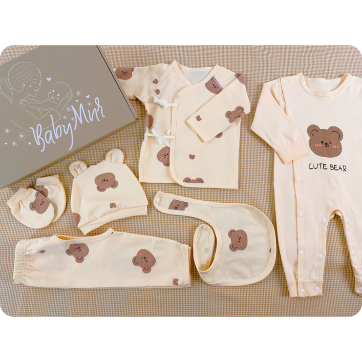 BabyMur 유아용 오가닉 6종 신생아사계절 출산 선물세트