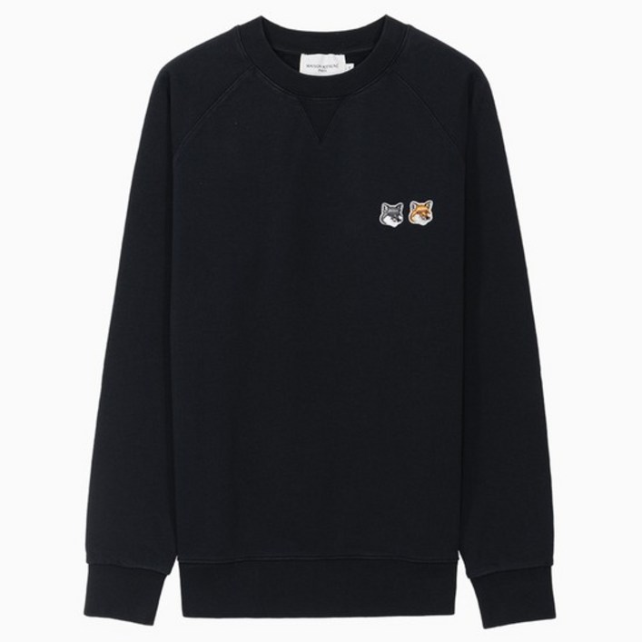 당일 23SS 메종키츠네 더블 폭스 헤드 엔트러사이트 맨투맨 FM00358KM0002 AN