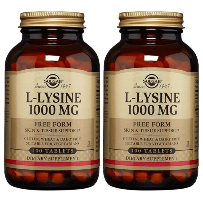 솔가 L라이신 1000mg 타블렛 글루텐 프리 비건