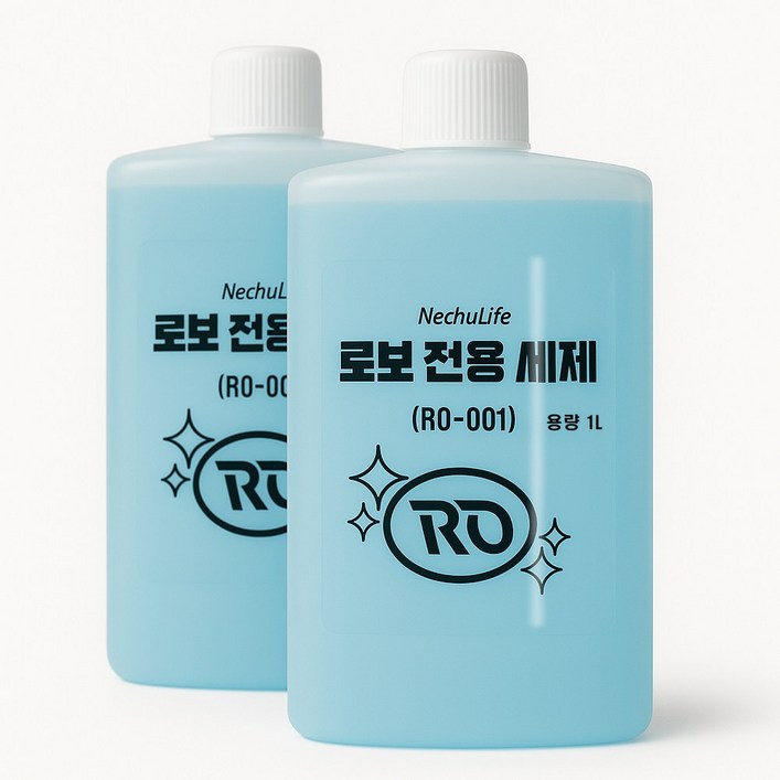 로보락 호환 세제 로봇청소기 전용 클리너 1L, 2개, 단일상품