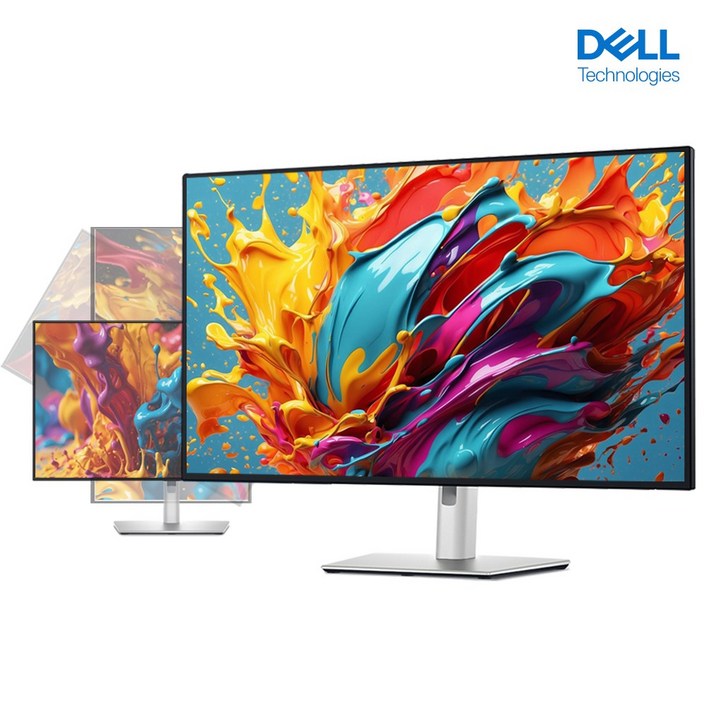 델 DELL 울트라샤프 27인치 U2725QE 4K UHD 피벗 SRGB 100 DCIP3 99 120Hz 피봇 SW 화면분할 IPS Black 모니터, 68.47cm, U2725QE
