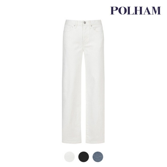 폴햄 여성 세미와이드핏 기모 데님 팬츠PHD4DP2026 7526147