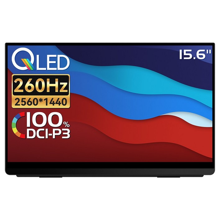 EHOMEWEI 이홈웨이 포터블모니터 Portable monitor 휴대용모니터 서브모니터 2.5K IPS QLED 100DCIP3 16인치 맥OS 덱스 게임콘솔 스위치2, LQHG156PW, 39.6cm