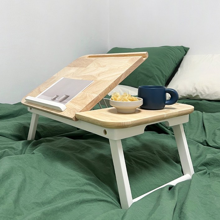 반디즈 원목 노트북 접이식 베드테이블 이동식 다용도 침대 사이드 미니 소파 캠핑 휴대용, 단품