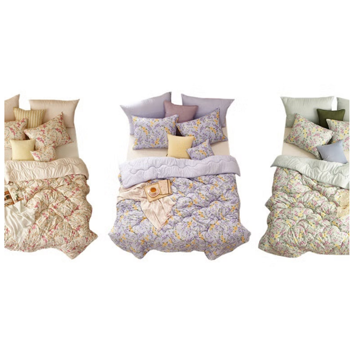 [루나앤슬립] [OneTV][Q]소프트 플란넬 워싱 차렵이불 3장 세트