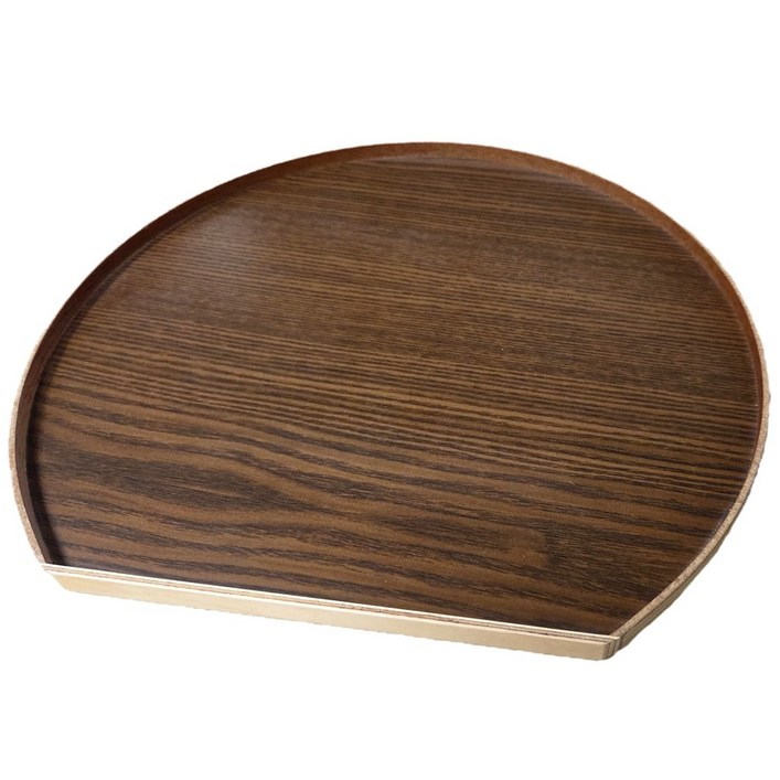 나무사랑 국내생산 우드 반달트레이, 1개, 화이트