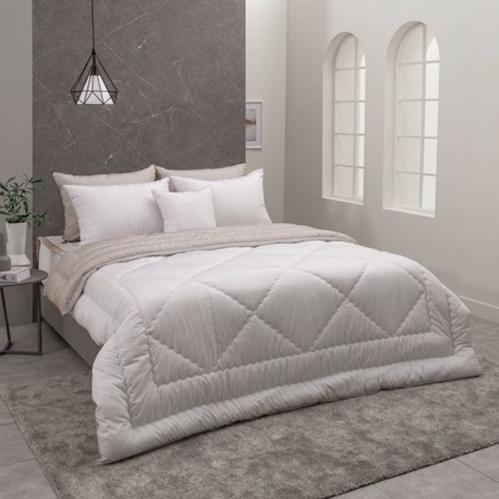 브랜드매장판 알레르망 Allerman 에일2 차렵이불 D 5종세트B 베이지리버서블