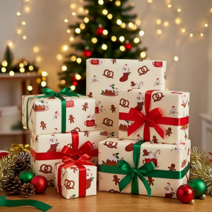 플라잉타이거 코펜하겐 달콤 쿠키 선물 포장지 고급 크리스마스 성탄절 어린이날 생일 어린이집 유치원 파티