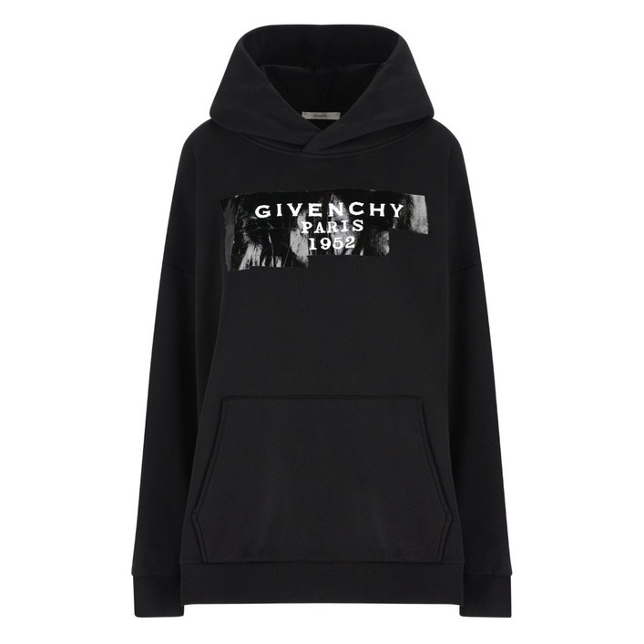 지방시 로고 프린트 코튼 후디