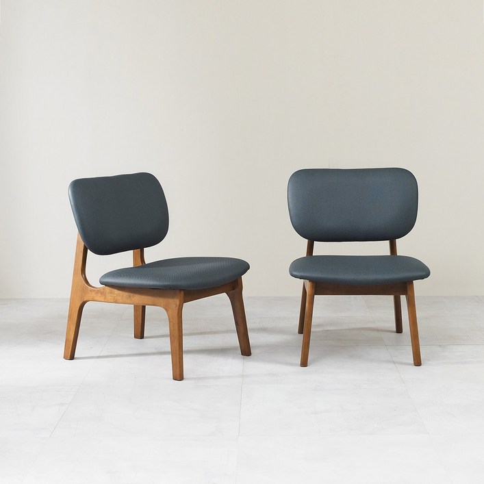 헤닝 마이홈 낮은 식탁의자 카페의자 원목의자 우드체어 1개, 월넛