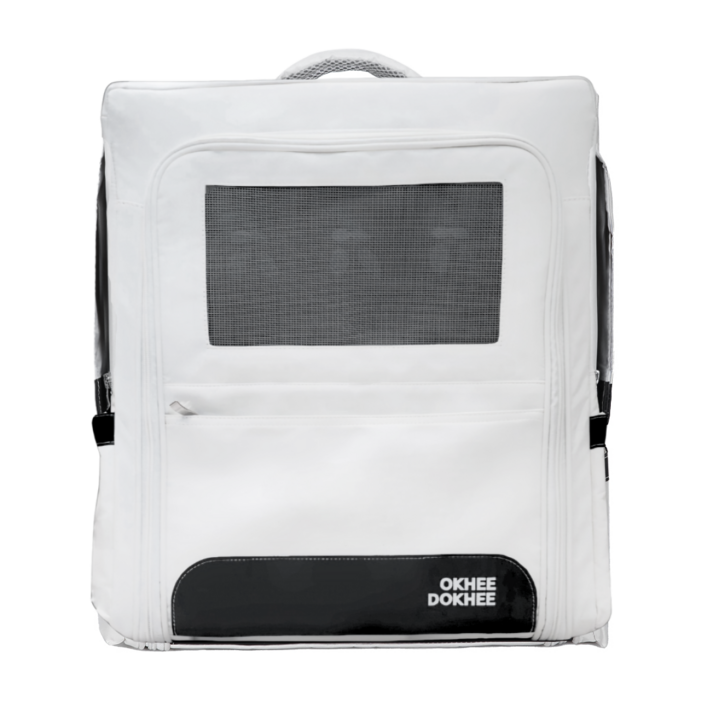 고양이 강아지 옥희독희 튼튼백 이동장, 라이트 그레이, 1개