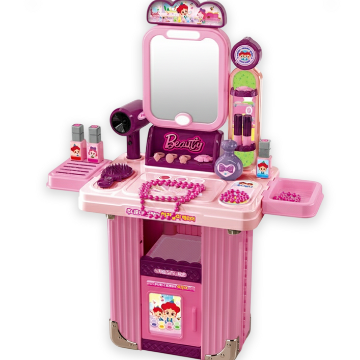 보글보글 리얼쿠킹 사운드 주니토니 주방놀이 노래하는 주방놀이 캐리어 장난감, 단일색상, 1개