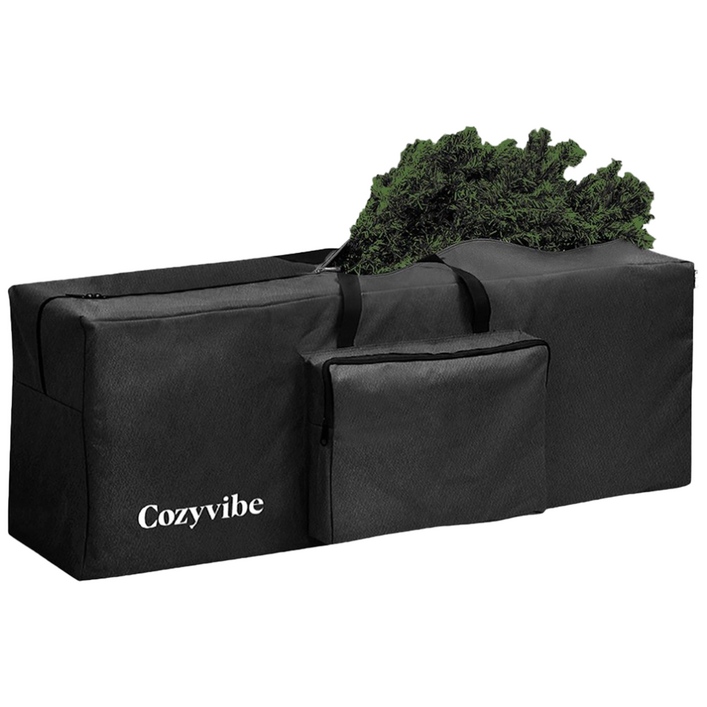 코지바이브 크리스마스 트리 보관백 가방, 1개, 블랙