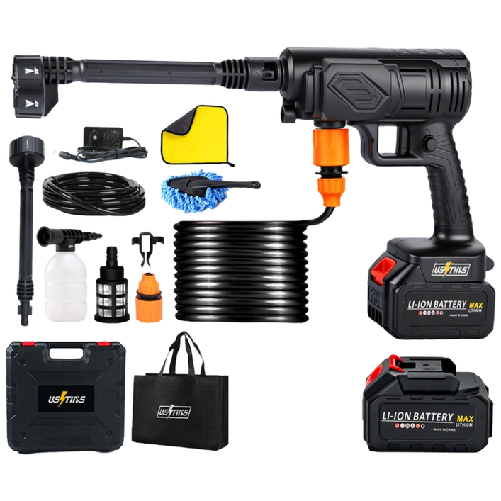 우스틴스 가정용 휴대용 충전 고압 무선 세차기 셋트, 1세트, 본품  배터리1개