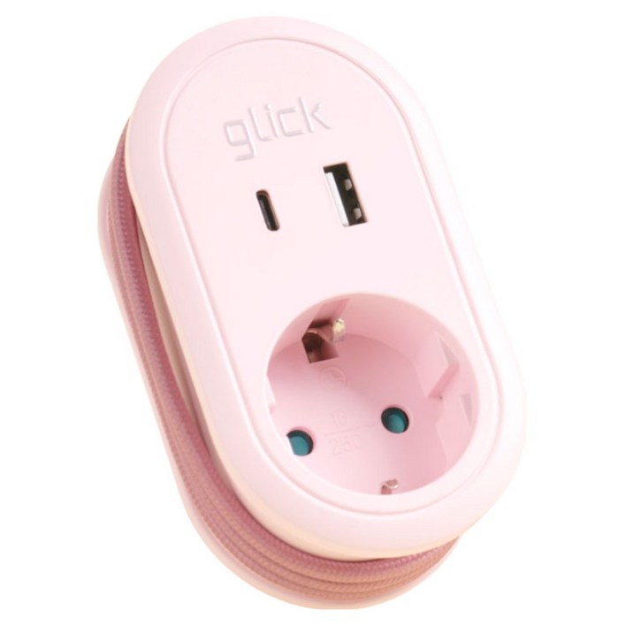 지클릭커 멀티마스터롤 고용량 4000W C타입 휴대용 콘센트 USB 멀티탭 1구 NB703PD