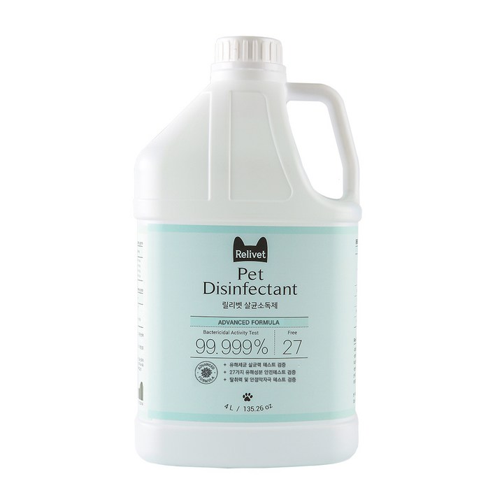 릴리벳 반려동물 냄새제거 살균소독제, 4L, 1개