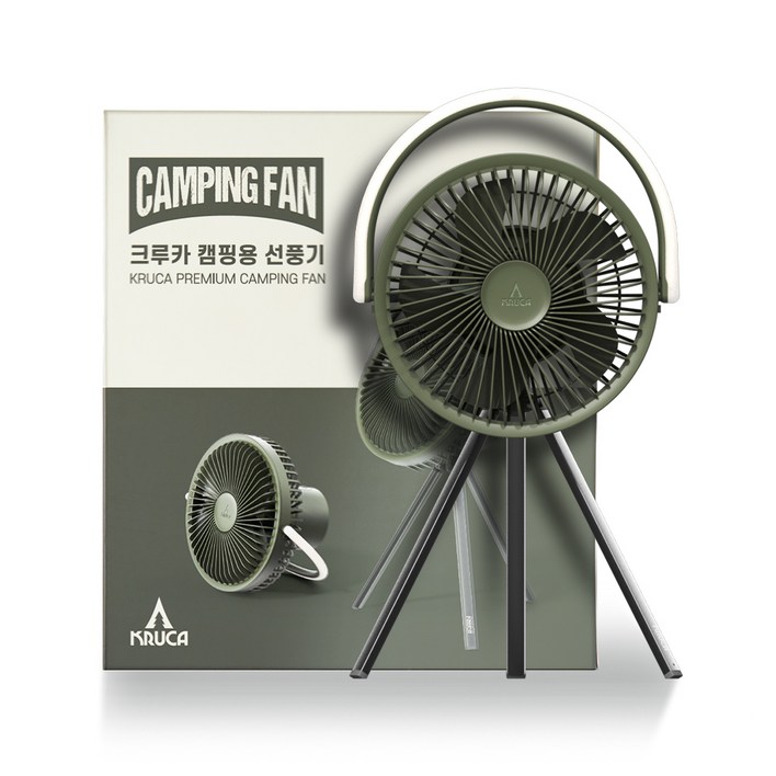 블루필 LED무드등 휴대용 무선 크루카 캠핑선풍기
