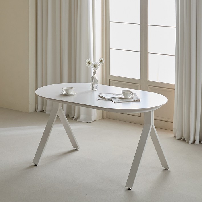 퍼니코 플랫 포세린 세라믹 다이닝 테이블 1400 방문설치