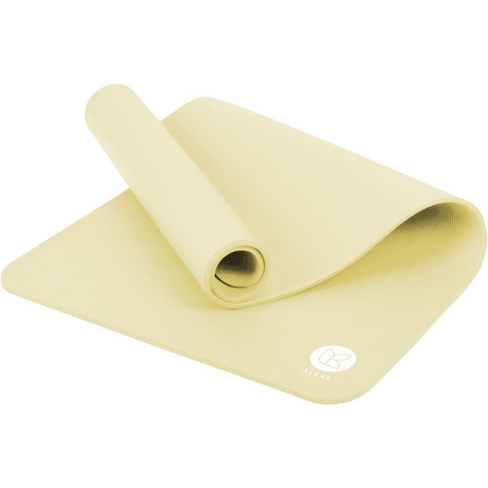 아리프 NBR 요가매트  벨크로 스트랩, 버터밀크, 1개