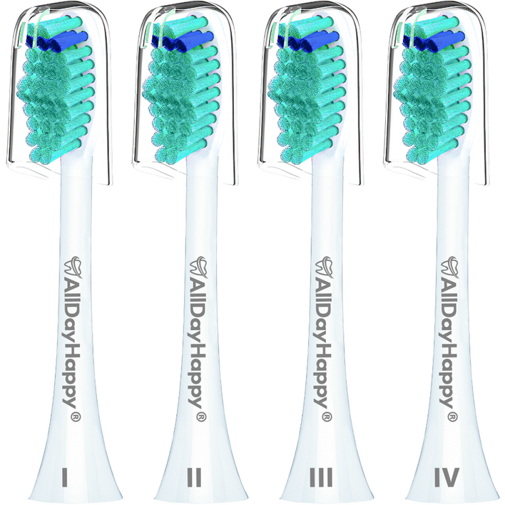 올데이해피 필립스 호환용 전동 칫솔모 4p  안전뚜껑 4p 세트, HX6014P, 1세트